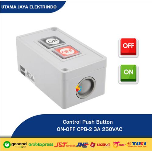Jual Control Push Button Switch CPB2 3A 250VAC tombol ON OFF Shemsco