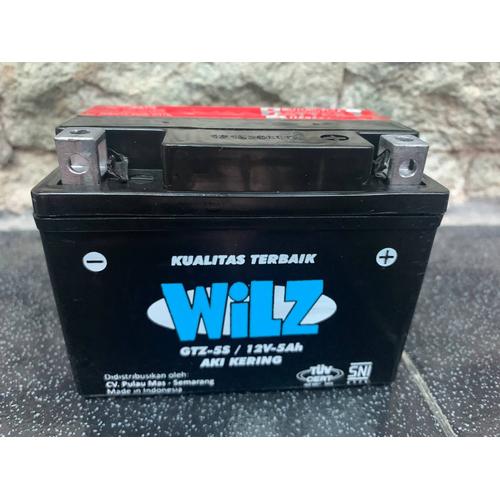 Jual AKI WILZ KERING - GTZ 5S - 12 V / 5 AH - BARU AKI KERING - Kota