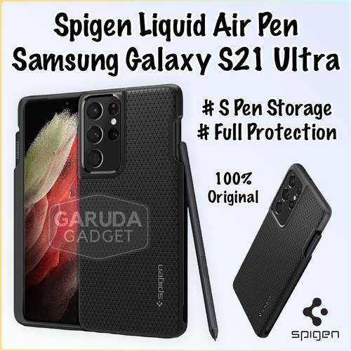 Jual Case Samsung Galaxy S21 Ultra Spigen Liquid Air Pen Spen