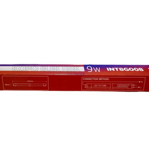Jual Lampu TL LED Inlite 9w 60cm In-Lite T8 9 Watt Putih INT8G008 ...