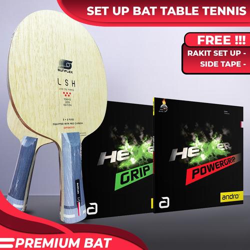 Setup Tenis Meja Sunflex Lam Siu Hang LSH OFF Hexer Grip Powergrip di Arora  Putra Sports Music Tokopedia