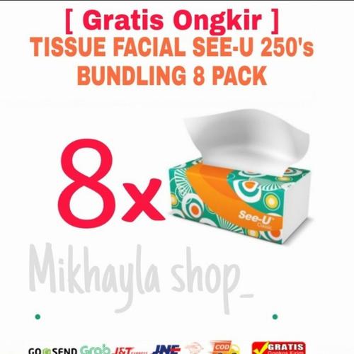 Jual tisu see u tissue see-u 250 sheet isi 8 pack / tisu wajah / tisu ...