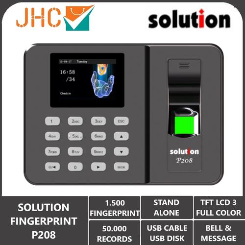Jual Fingerprint Solution Mesin Absensi P208 Sidik Jari Finger Print Jual Fingerprint Solution Mesin Absensi P208 Sidik Jari Finger Print