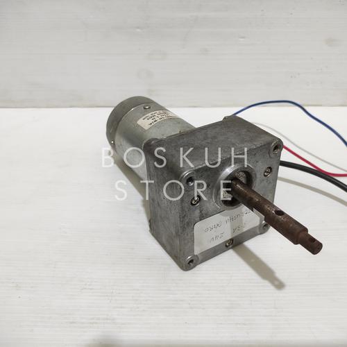 Jual motor DC gearbox 1224 volt 100200rpm 3,3A 80W Kota Surabaya