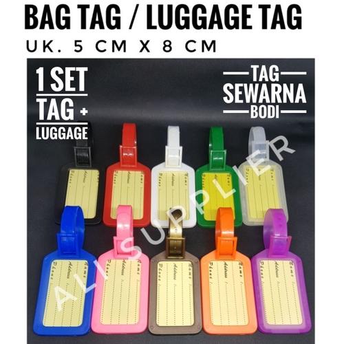 BAG TAG LUGGAGE TAG NAME TAG GANTUNGAN 
