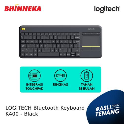 Gambar LOGITECH Wireless Touch Keyboard K400 Plus - Black dari Bhinneka Official Store Jakarta Utara Tokopedia