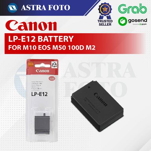 Gambar CANON LP-E12 BATTERY BATERAI KAMERA M10 EOS M50 100D M2 REBEL dari Astra Foto Jakarta Utara Tokopedia