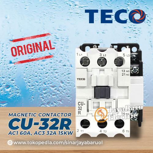 Jual Kontaktor / Contactor TECO CU-32R CU32R 24V 110V 220V 380V AC Coil ...