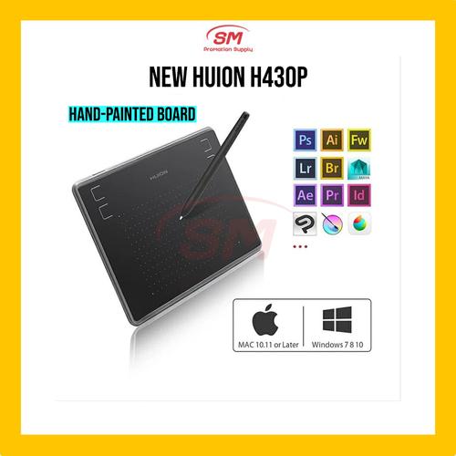 Jual USB Drawing Pad Graphic Digital Tablet Design OSU Huion H430P