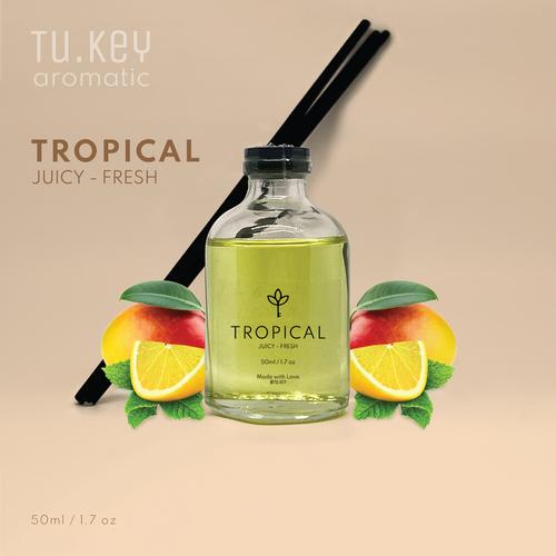 Jual TROPICAL Reed Diffuser | Reed Diffuser 50Ml - Tu.Key Aromatic ...