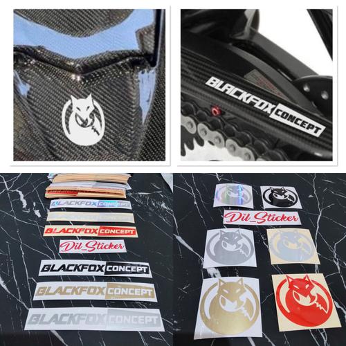 Arp Sticker Jual STICKER BLACKFOX TULISAN BLACKFOX LOGO CUTTING - Hologram, Logo ...