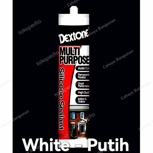 Jual SEALANT DEXTONE Lem Kaca Silicone Tabung 300 ML 300ML White Putih Jakarta Barat Cahaya