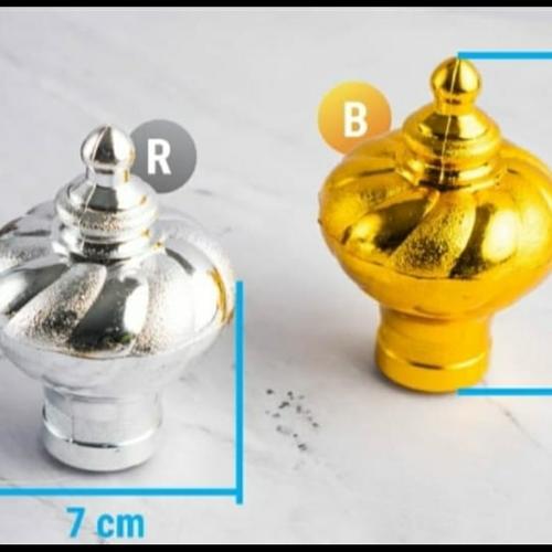 Jual tutup rel - tutup batang gorden end cup railing - silver - Kab ...