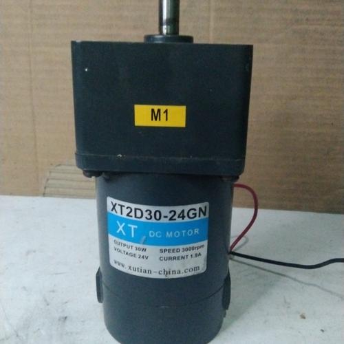 Jual DC MOTOR GEARBOX 24V TORSI TINGGI 30W 3000RPM 1,9A rasio 136