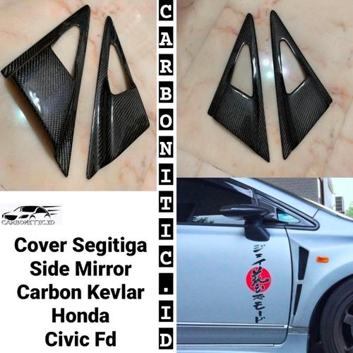 Jual Cover Segitiga Side Mirror Honda Civic Fd Carbon Kevlar Asli Serat