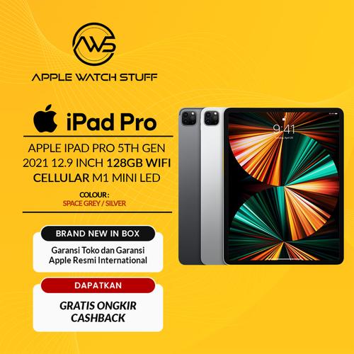 Jual Apple iPad Pro 5th Gen 2021 12.9 Inch 128GB Wifi Cellular M1 Mini