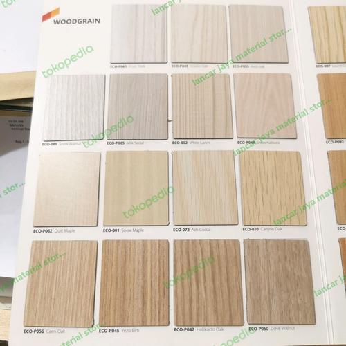 Jual HPL ECO motif kayu pattern wood hpl murah khusus GOJEK area
