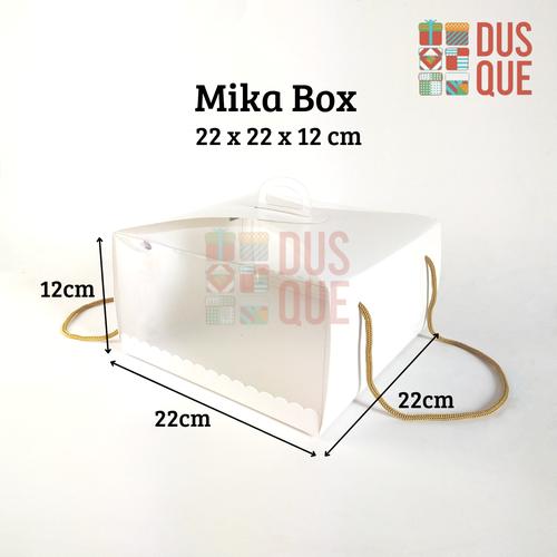 Jual (3 PCS) MIKA MBX BOX TRANSPARAN 22x22x12CM/ MIKA MBX 22x22x12CM ...
