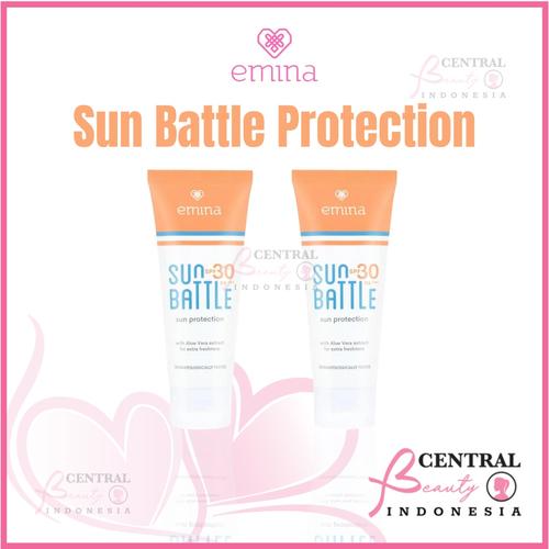 Jual EMINA Sunscreen Protection SPF 30 PA+++ 60 mL Sun Battle Suncreen