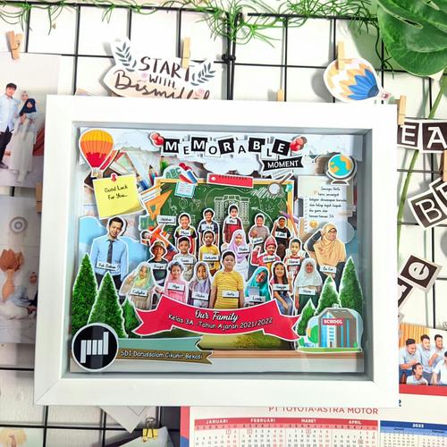 Jual CUSTOM Foto pop up scrapframe 3d size 30x25cm [3 hari jadi!] - Kab