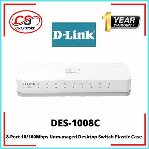 Switch Gigabit D-LINK DES-1008A/E 8 ports