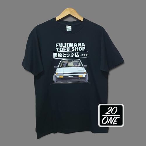 Jual TShirt Fujiwara Tofu Shop (Toyota AE86 Trueno) XL, Putih
