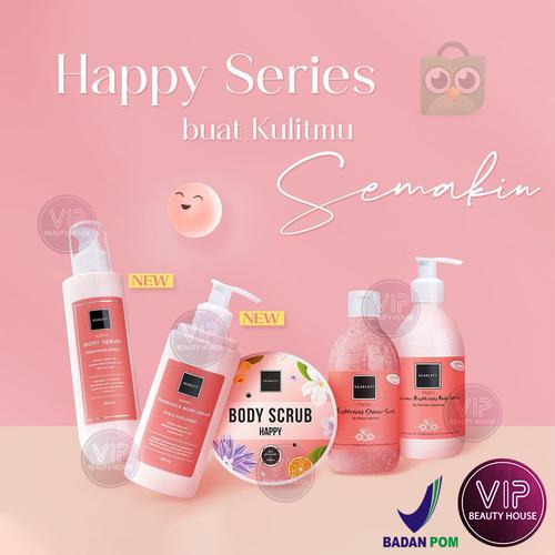Vip Lotion Jual VIP | SCARLETT Whitening Happy Series | Body Lotion Scrub Serum ...