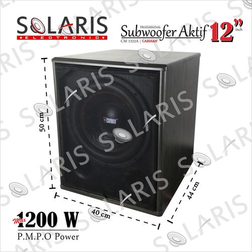 Jual SUBWOOFER AKTIF 12 Inch SUBWOOFER KARAOKE Carman CM1222A Hitam