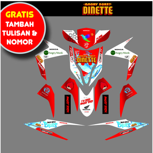Jual Sticker striping decal stiker Motor Honda vario full custom kustom