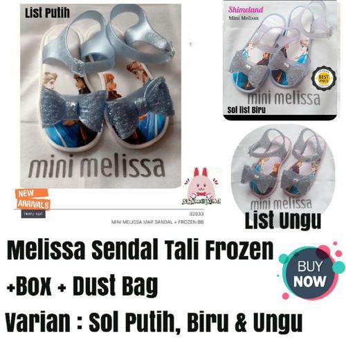 Mini Melissa Frozen Mar Sandal Sepatu Anak Perempuan Sol Putih+Box, 10 di  Shimeland Tokopedia