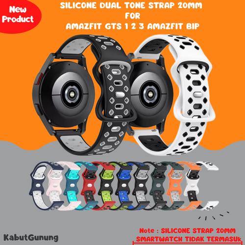 Cinturino Sportivo In Silicone TopTen 20mm Per Amazfit GTS 2 / 2e / 2 Mini / Bip - Comodo, Regolabile, Vari Colori