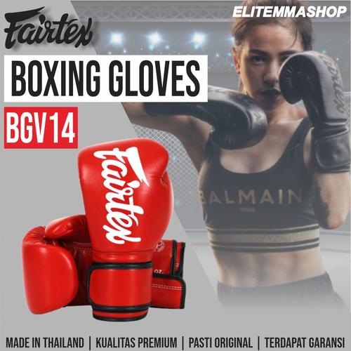 Gambar FAIRTEX Boxing Gloves BGV14 Red dari ELITE MMA SHOP Kota Administrasi Jakarta Barat Tokopedia