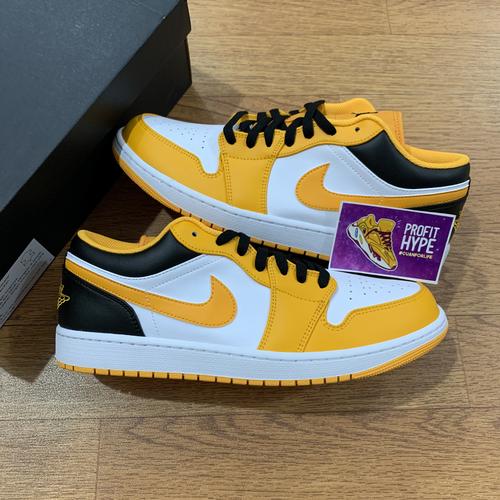 Jual Nike Air Jordan 1 Low University Gold Taxi - 45.5 - Kota Tangerang -  Big Size Sneakers | Tokopedia