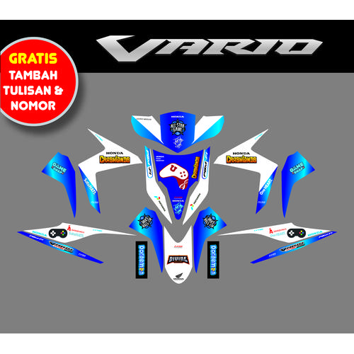 Jual Sticker striping decal stiker Motor Honda vario custom full kustom