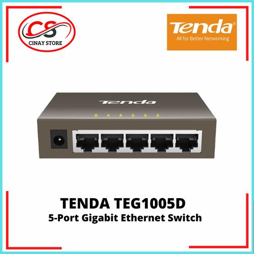 Switch Tenda TEG1005D 5 Ports Gigabit - 10/100/1000 Mbit/s, Comme Neuf