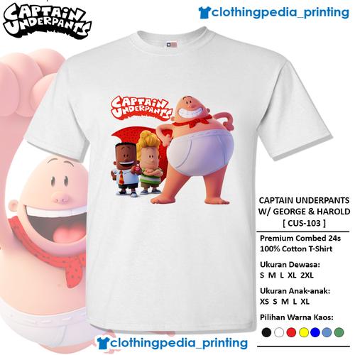 Jual Kaos Captain Underpants with George Beard and Harold Hutchins T ...