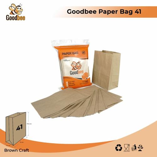 Brown Roti Paper Jual PAPER BAG 41 - BROWN KRAFT - KANTONG KERTAS ROTI - 100 PCS ...