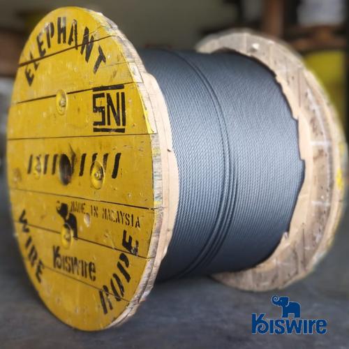 Jual Wire Rope Dia 8 mm 6x36 (WS)+IWRC Ungalvanized RHRL Kiswire ...