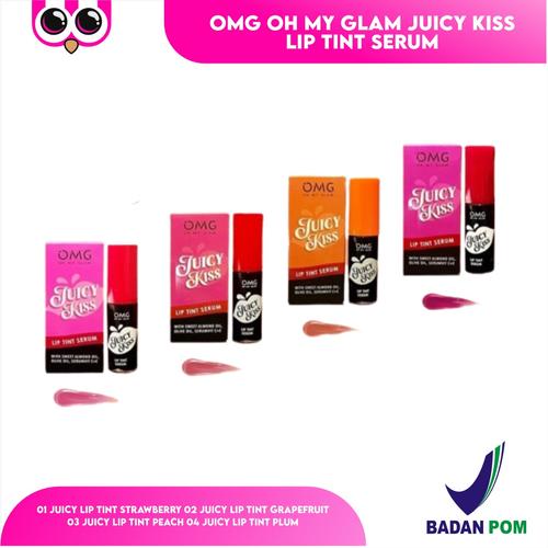 Jual OMG LIP TINT OH MY GLAM JUICY KISS LIPTINT SERUM / LIP SERUM