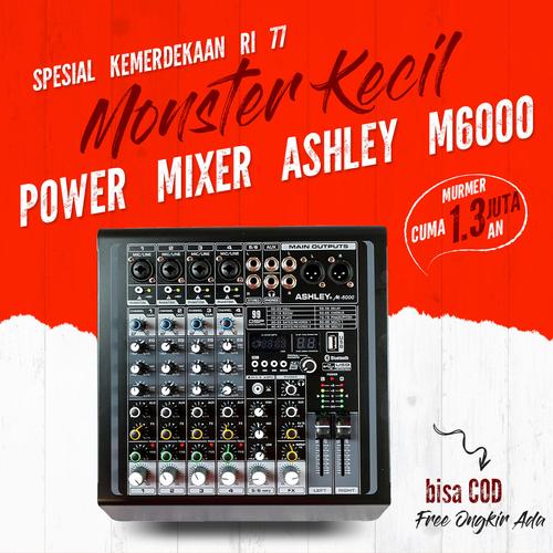 Jual POWER MIXER ASHLEY M6000 M 6000 ORIGINAL GARANSI RESMI ASHLEY