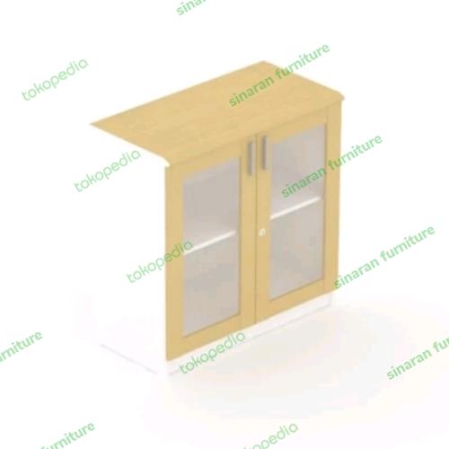 Jual Lemari Arsip Bawah Pintu Kaca Panel 2 Ruang UNO Modern UST7460 CAB Kota Tangerang