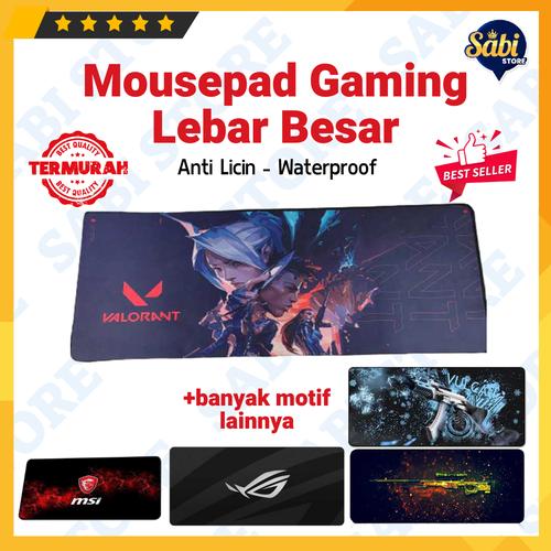 Promo Mousepad Gaming XL Besar Anti Slip Rubber Base Navi Jakarta