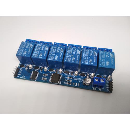 Jual Modul Relay I2C 6 Channel, Hanya 2 Pin Control 6 Relay Arduino ...