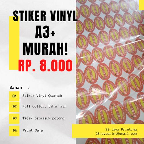 Jual Cetak Sticker Vynil A3+ | Print Sticker Vynil A3+ | Cutting ...