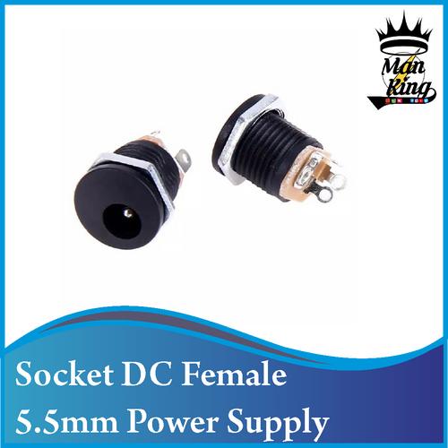 Jual Soket DC Mur 2.1x5.5mm Panel Mount Female Power Supply Socket ...