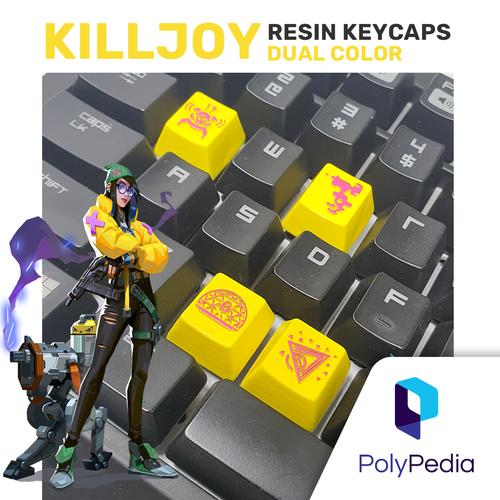 Jual Valorant Killjoy Resin Keycaps Dual Color - Putih - Kab. Tangerang ...