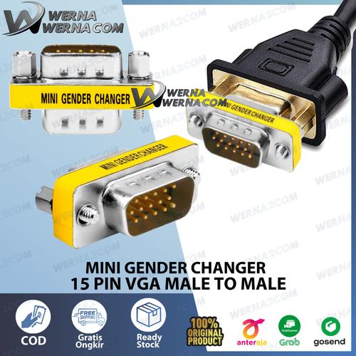 Mini Gender Jual Konektor VGA male to male mini gender changer 15 pin vga - Jakarta ...