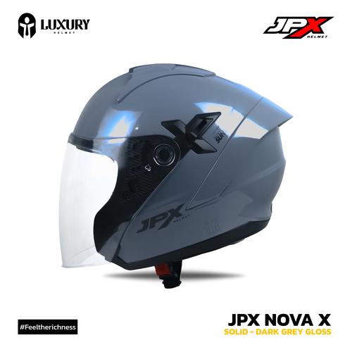 Jual Ready! Helm JPX Nova X Solid Half Face BlackDoff, L Kab