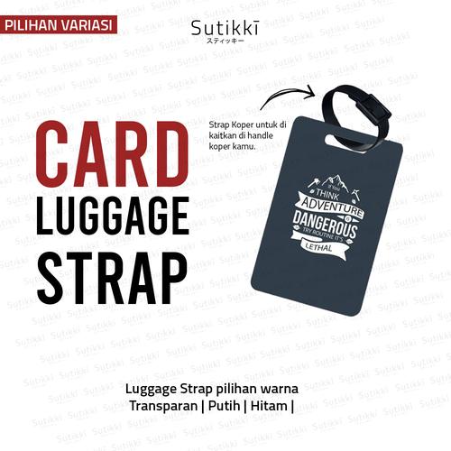 Jual Cetak Luggage Tag Custom Koper Print Tanda Pengenal Name Gantungan