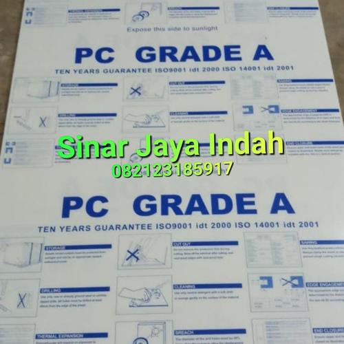 Jual Polycarbonate Sheet 2mm x 122cm x 244cm Polycarbonate Clear Solid ...